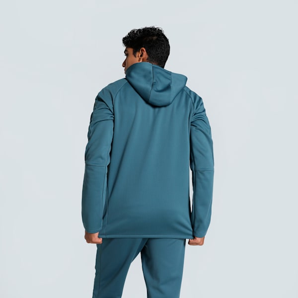 EVOSTRIPE Full-Zip Men's Slim Fit Hoodie, Gray Skies, extralarge-IND