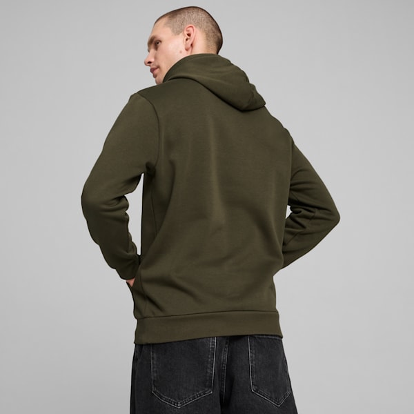 PUMA POWER Men's Graphic Hoodie, Dark Olive, extralarge