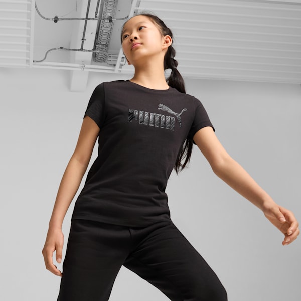 Playera estampada juvenil ESS+ ANIMAL, PUMA Black, extralarge
