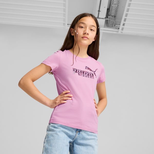 T-shirt graphique ESS+ ANIMAL Enfant et adolescent, Mauved Out, extralarge