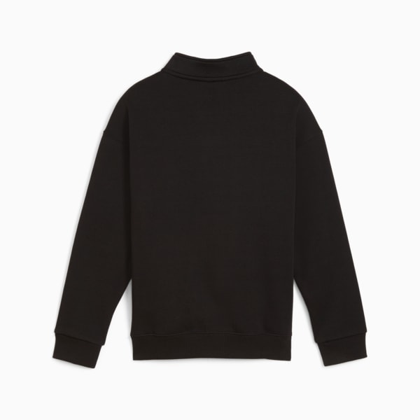 Sudadera de cuello con cremallera juvenil PUMA SQUAD, PUMA Black, extralarge