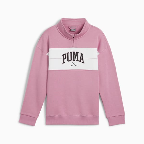 PUMA SQUAD Big Kids' Half-Zip, Mauved Out, extralarge