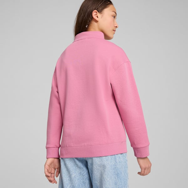 Sudadera de cuello con cremallera juvenil PUMA SQUAD, Mauved Out, extralarge