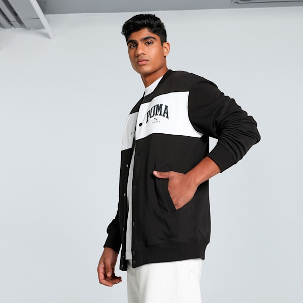 SQUAD Men's Bomber Jacket, PUMA Black, extralarge-IND