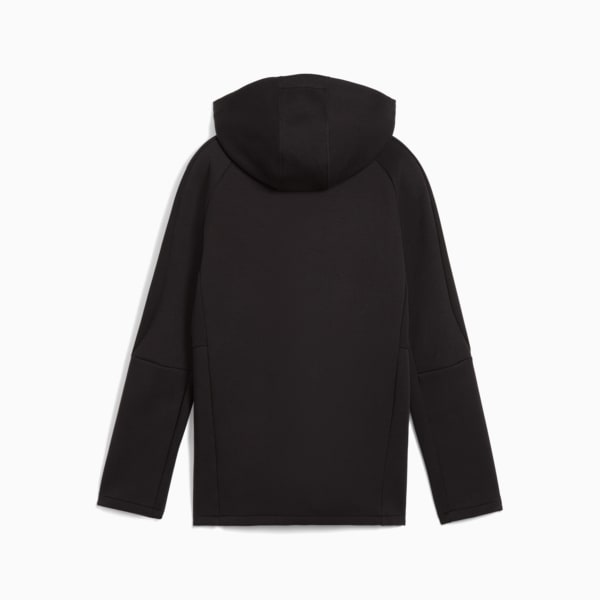 Sudadera con capucha y cremallera completa EVOSTRIPE para niños grandes, PUMA Black, extralarge