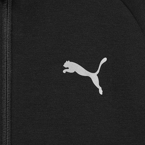 EVOSTRIPE Full-Zip Youth Hoodie, PUMA Black, extralarge-IND