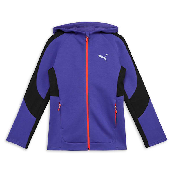 EVOSTRIPE Full-Zip Youth Hoodie, Lapis Lazuli, extralarge-IND