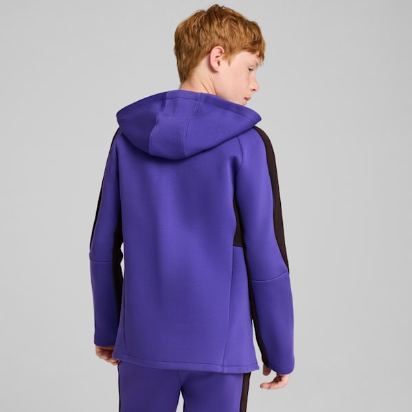 EVOSTRIPE Full-Zip Big Kids' Hoodie, Lapis Lazuli, extralarge