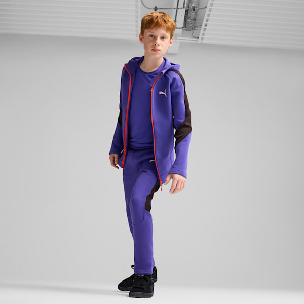 EVOSTRIPE Full-Zip Big Kids' Hoodie, Lapis Lazuli, extralarge