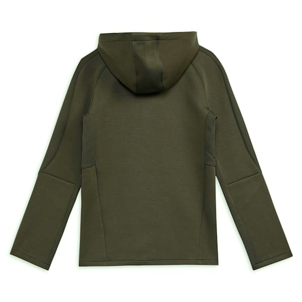 EVOSTRIPE Full-Zip Youth Hoodie, Dark Olive, extralarge-IND