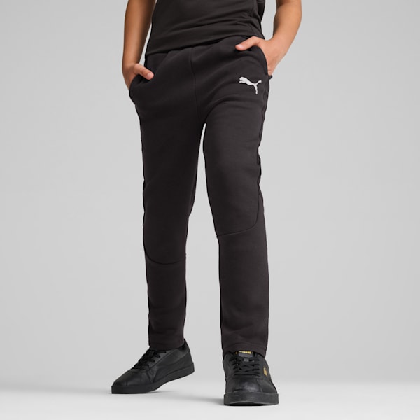 Pantalones EVOSTRIPE para niños grandes, PUMA Black, extralarge