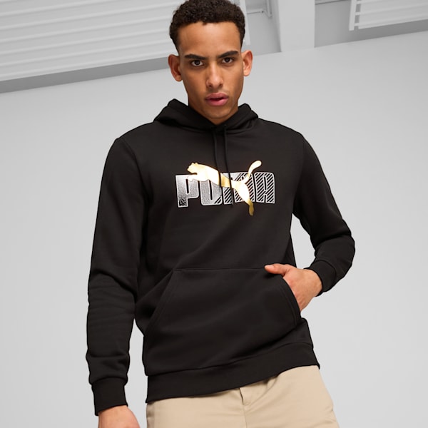 ESS+ LOGO LAB Men's Hoodie, PUMA Black, extralarge