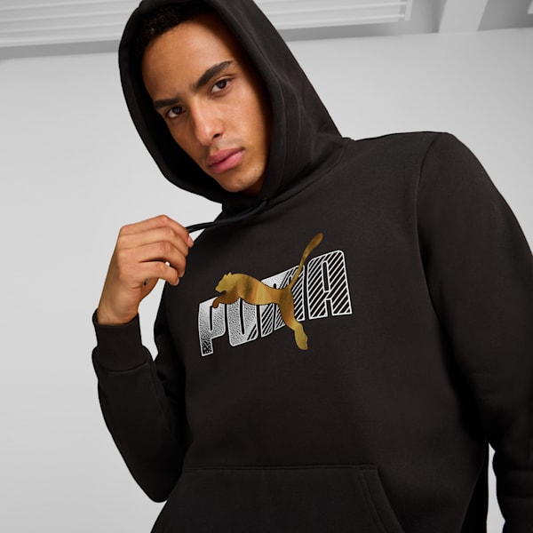 ESS+ LOGO LAB Men's Hoodie, PUMA Black, extralarge