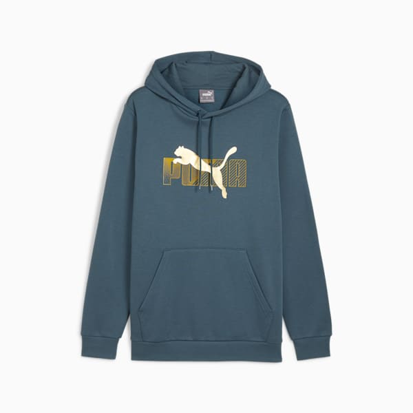 Sudadera con capucha para hombre ESS+ LOGO LAB II, Gray Skies, extralarge