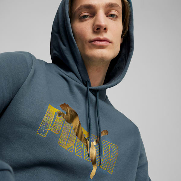 Sudadera con capucha para hombre ESS+ LOGO LAB II, Gray Skies, extralarge