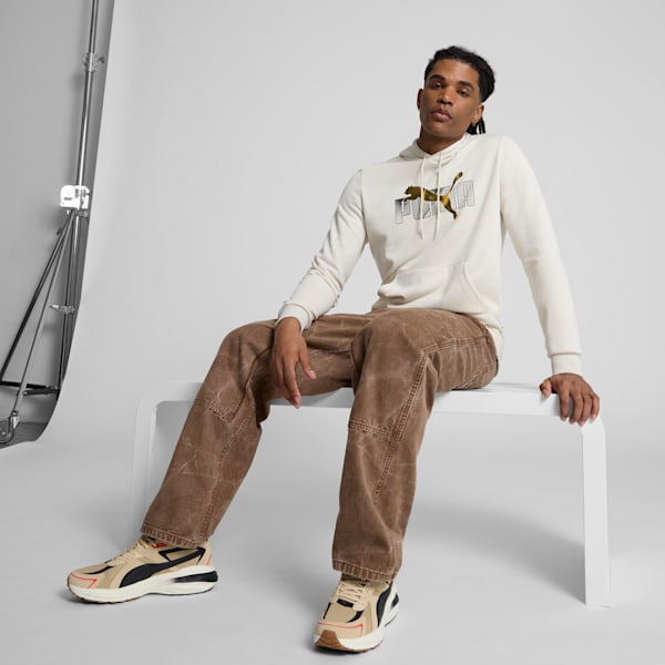 ESS+ LOGO LAB Men's Hoodie, Alpine Snow, extralarge