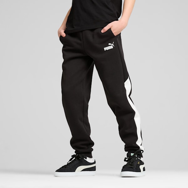 POWER Colourblock Youth Pants, PUMA Black, extralarge-IND