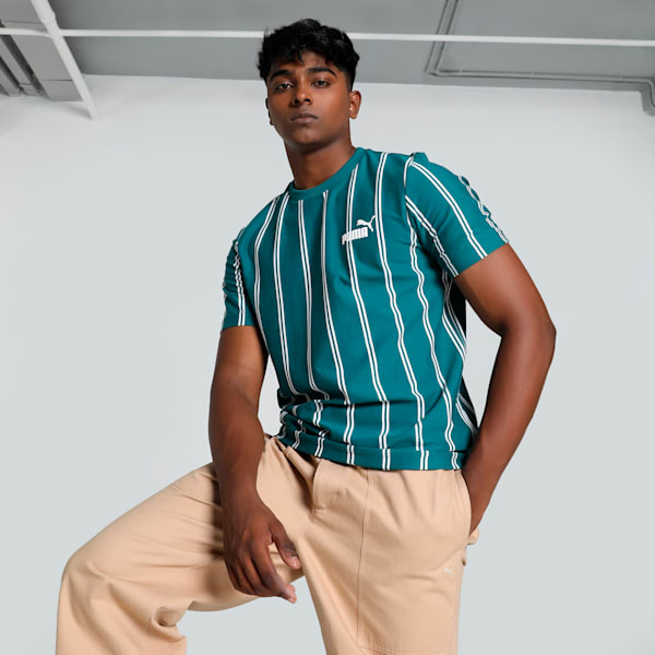 SPORTS CLUB Graphic Men's Tee, Cold Green, extralarge-IND