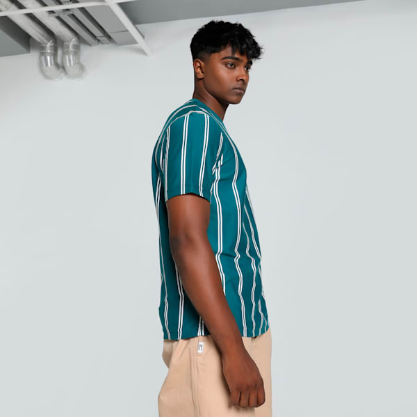 SPORTS CLUB Graphic Men's Tee, Cold Green, extralarge-IND