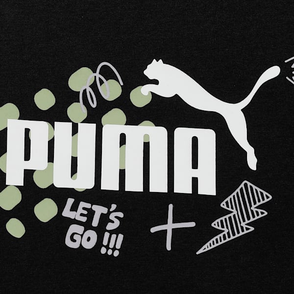Kid's Tee, PUMA Black, extralarge-IND