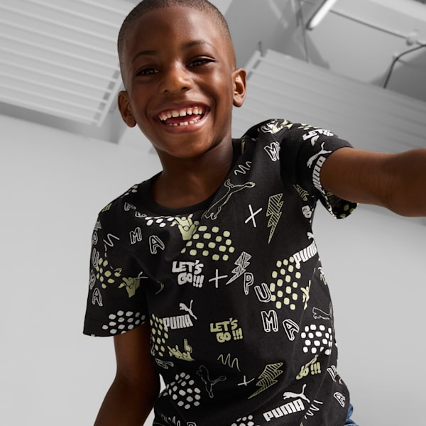 Youth Tee, PUMA Black, extralarge-IND