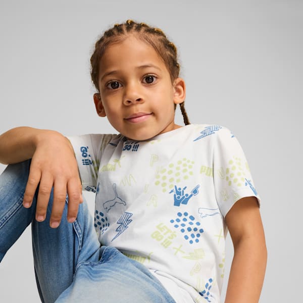 ESS+ PUMA Little Kids' Tee, Silver Mist, extralarge