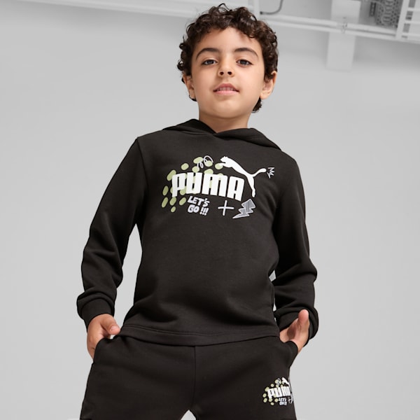 Kid's Hoodie, PUMA Black, extralarge-IND