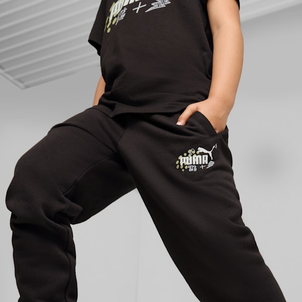ESS+ PUMA Big Kids' Sweatpants, PUMA Black, extralarge