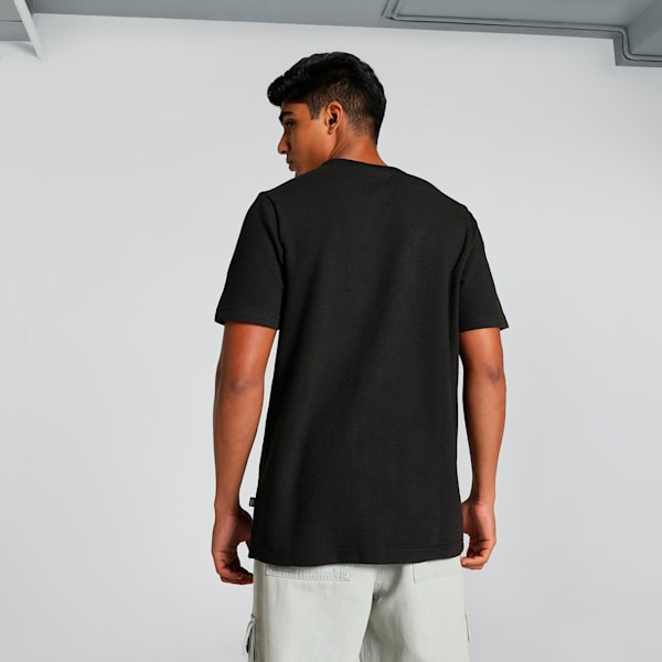 ELEVATED Waffle Men's Tee, PUMA Black, extralarge-IND