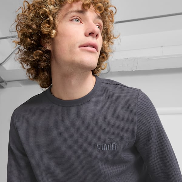 Playera mangas largas para hombre ESS ELEVATED, Galactic Gray, extralarge