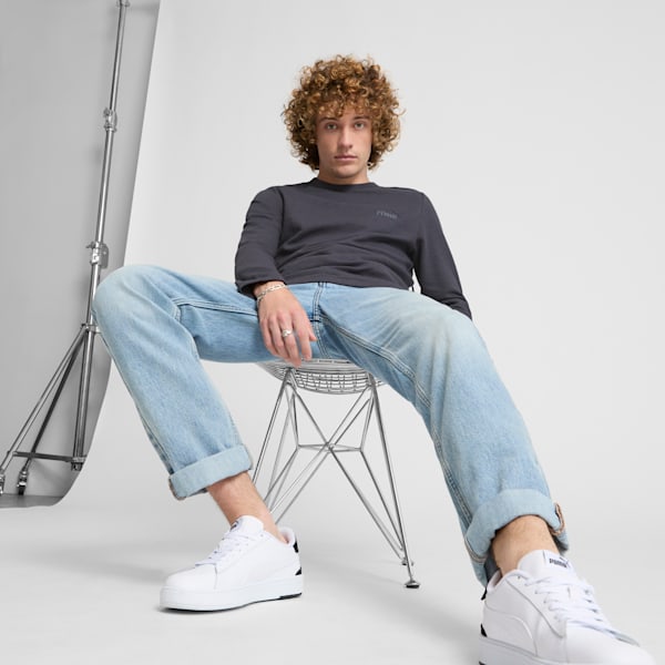 Playera mangas largas para hombre ESS ELEVATED, Galactic Gray, extralarge