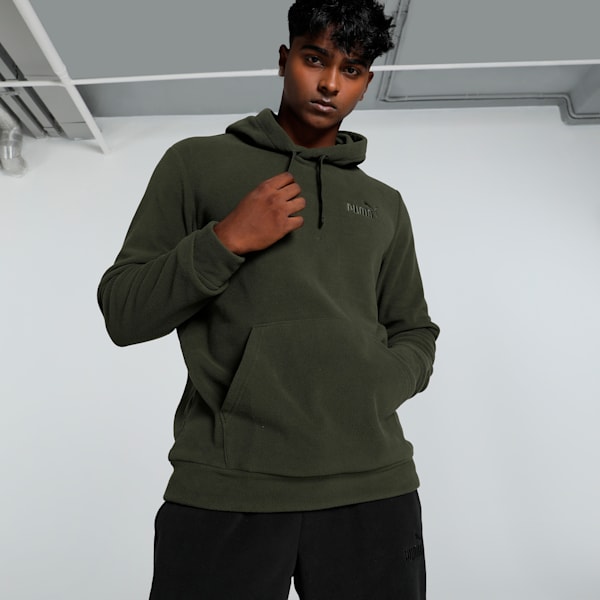 ELEVATED Men's Hoodie, Dark Olive, extralarge-IND