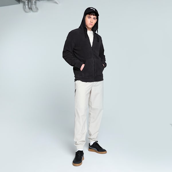 ELEVATED Full-Zip Men's Hoodie, PUMA Black, extralarge-IND