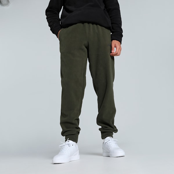 ELEVATED Men's Sweat Pants, Dark Olive, extralarge-IND