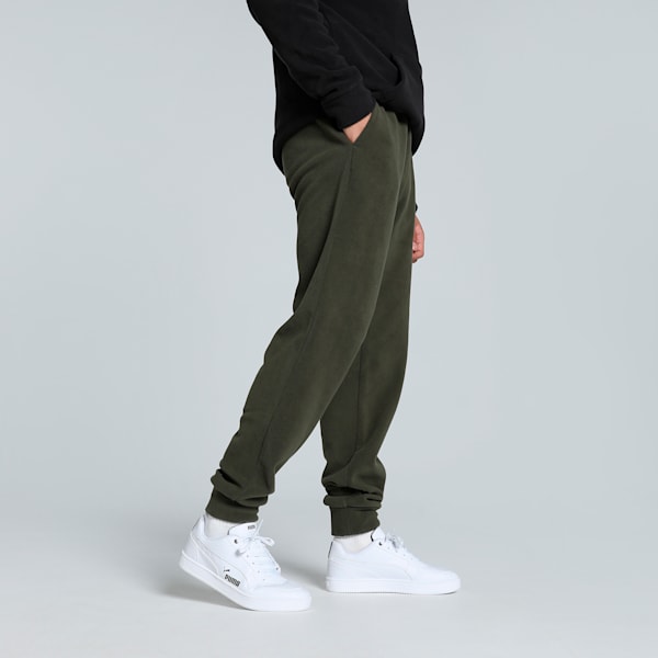 ELEVATED Men's Sweat Pants, Dark Olive, extralarge-IND