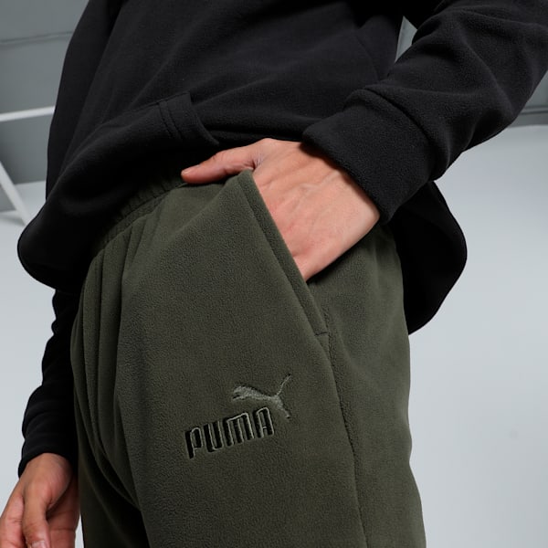 ELEVATED Men's Sweat Pants, Dark Olive, extralarge-IND