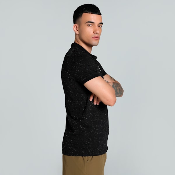 Men's Slim Fit Polo, PUMA Black, extralarge-IND