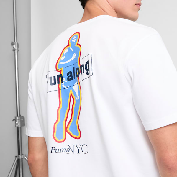 NYC Running Laps Men's Tee, PUMA White, extralarge