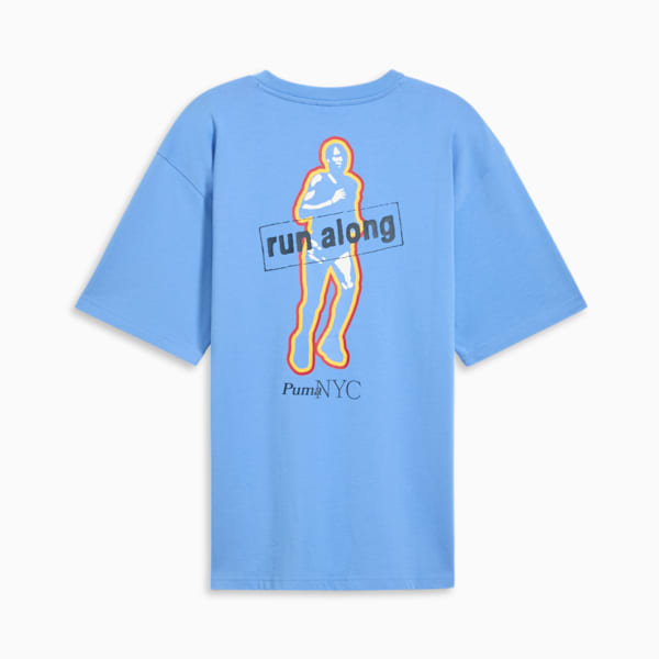 NYC Running Laps Men's Tee, Blue Skies, extralarge