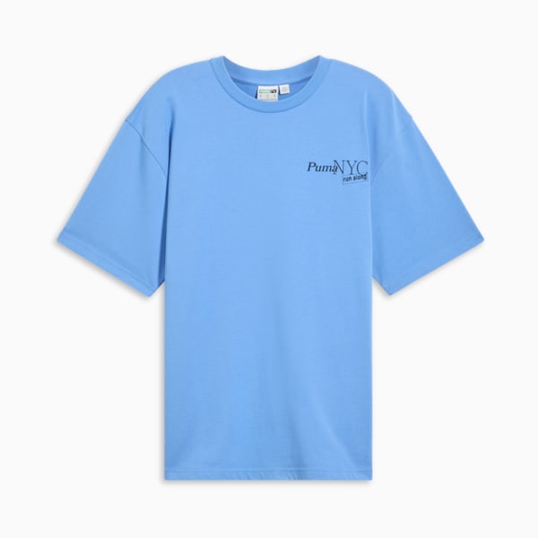 NYC Running Laps Men's Tee, Blue Skies, extralarge