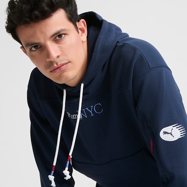 NYC Running Laps Men's Hoodie, Club Navy, extralarge