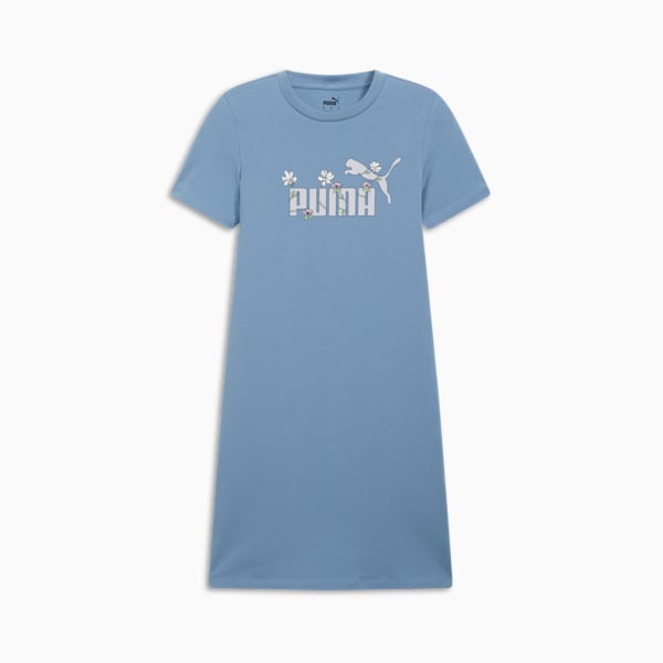 ESS Slim Tee Floral Women's Dress, Zen Blue, extralarge
