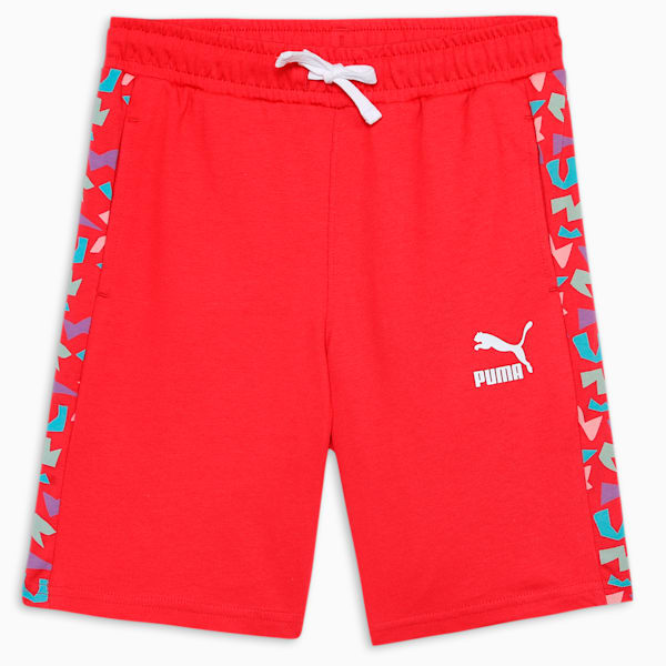 T7 Printed Youth Shorts, For All Time Red, extralarge-IND