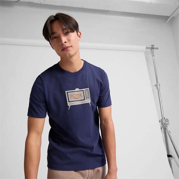 T-shirt 8 Bit Graphic, homme, PUMA Navy, extralarge