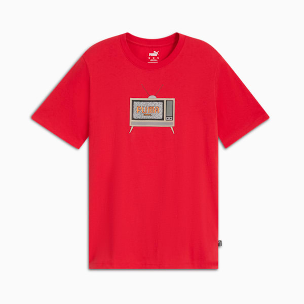 8 Bit Graphic Men's Tee, For All Time Red, extralarge