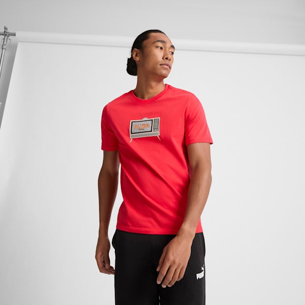 8 Bit Graphic Men's Tee, For All Time Red, extralarge