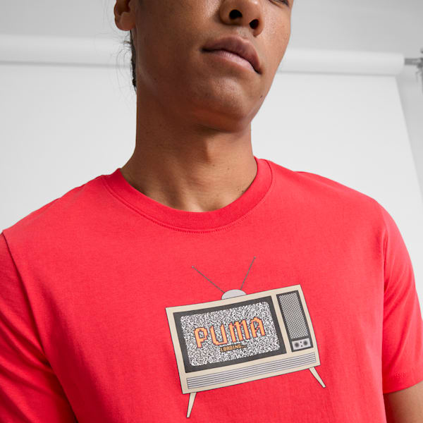 8 Bit Graphic Men's Tee, For All Time Red, extralarge
