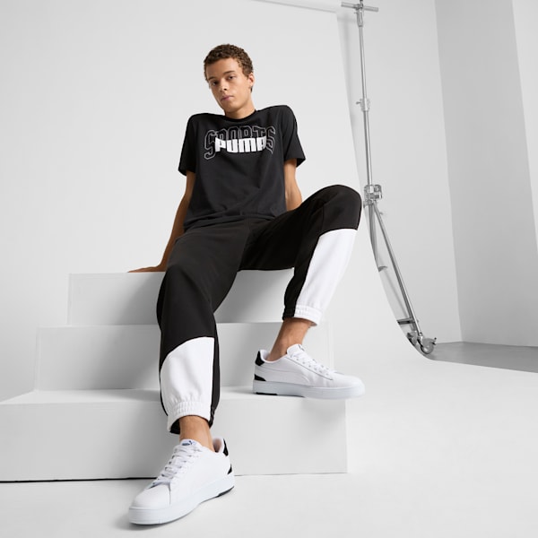 Collegiate Logo Men's Tee, PUMA Black, extralarge