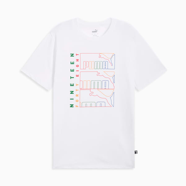 Triple Logo Men's Tee, Puma White, extralarge