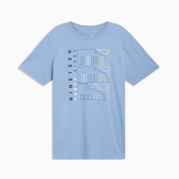 Triple Logo Men's Tee, Zen Blue, extralarge